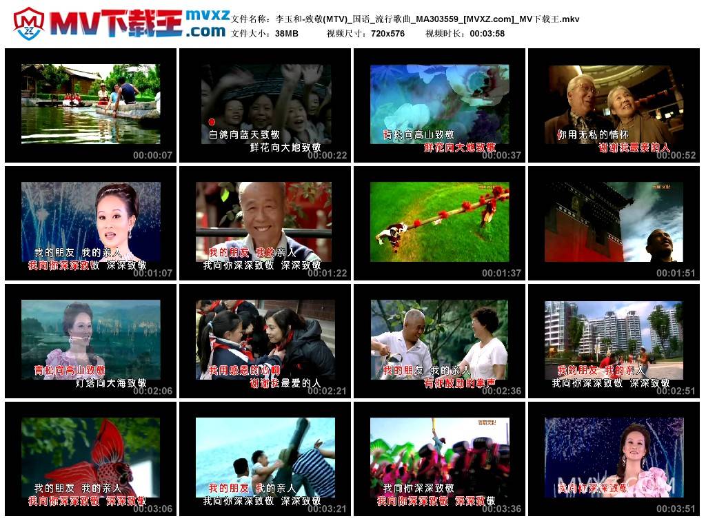 李玉和-致敬(MTV)_国语_流行歌曲_MA303559